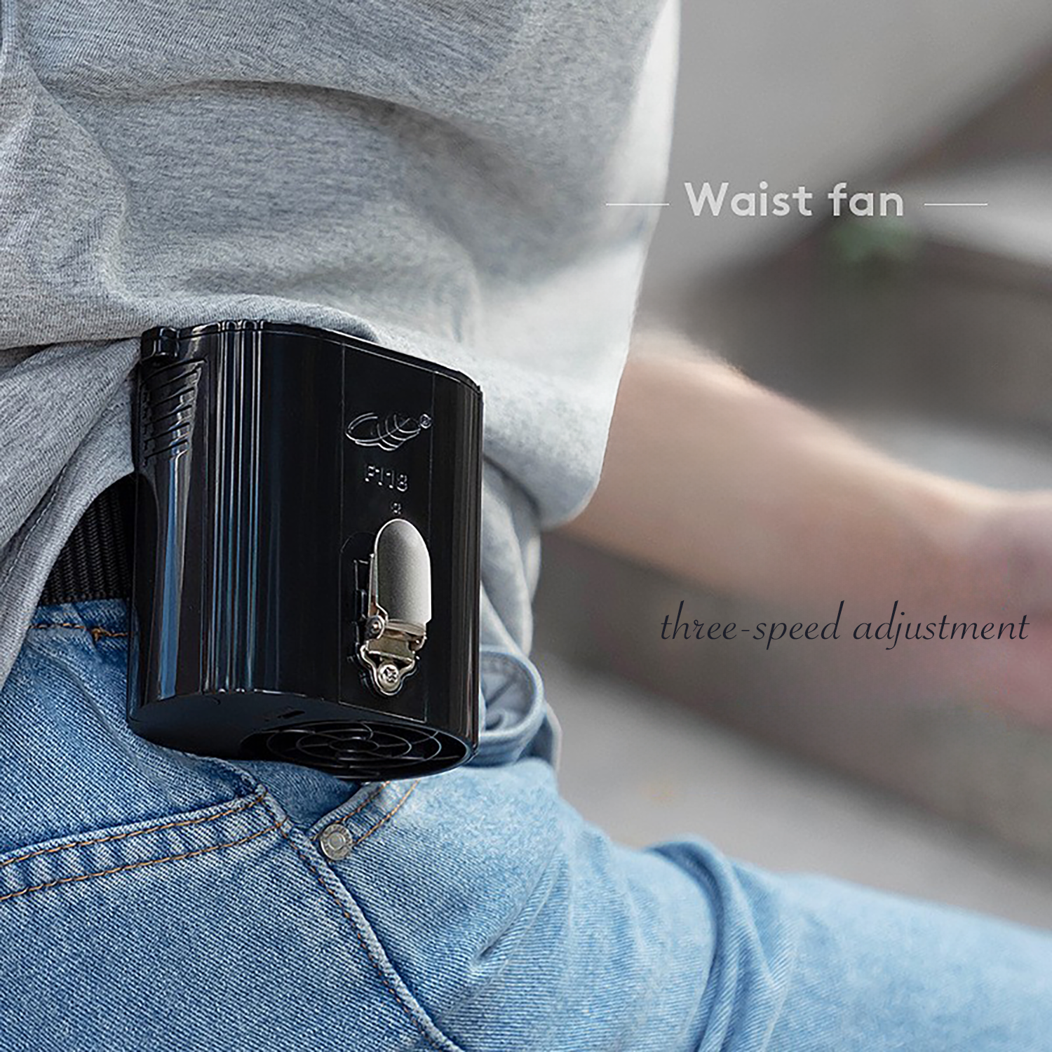 Adjustable Turbine Waist Fan 4800mAh 4