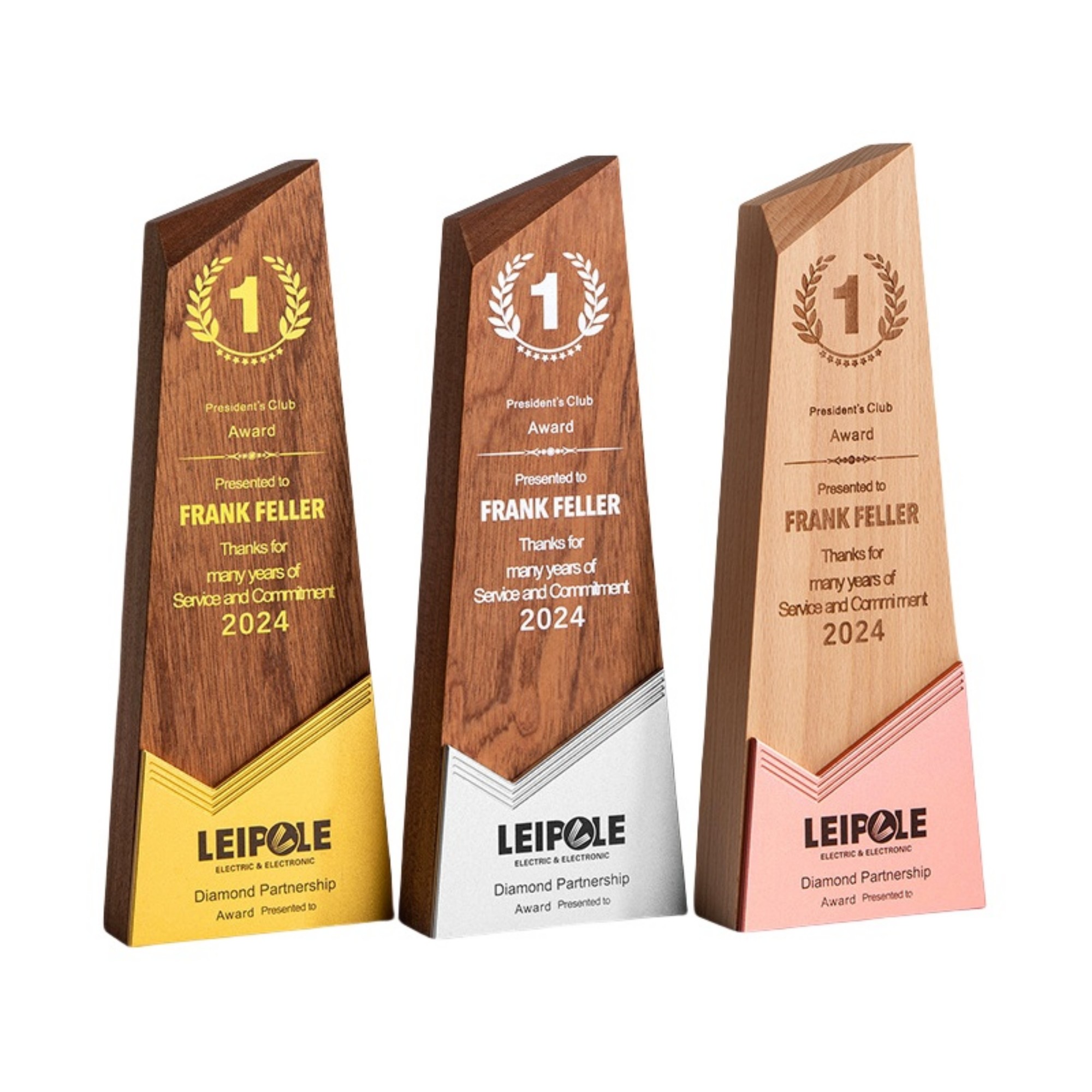 Victory Wooden Award Trophy