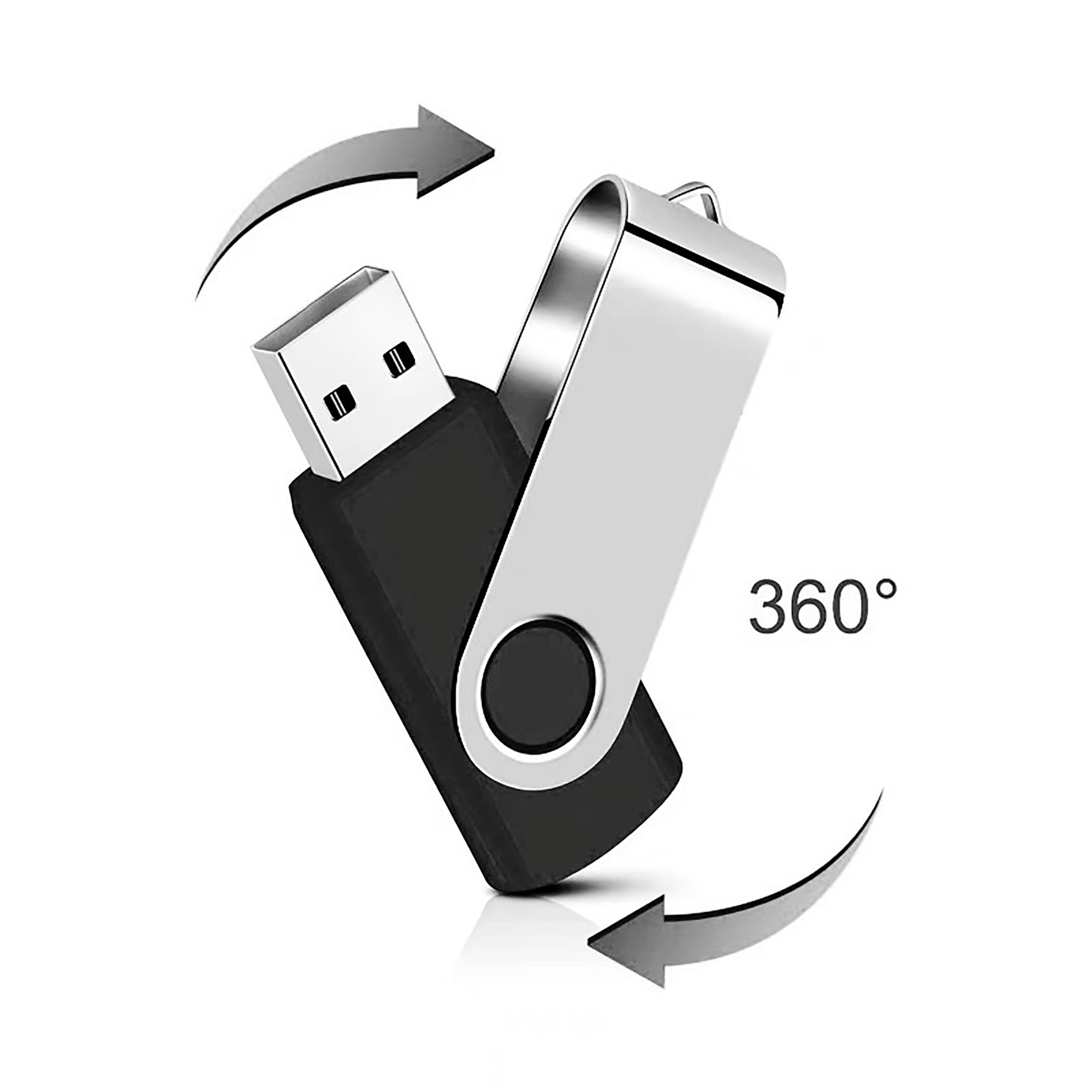 2GB USB Flash Drive with Metal Swivel Cover 11
