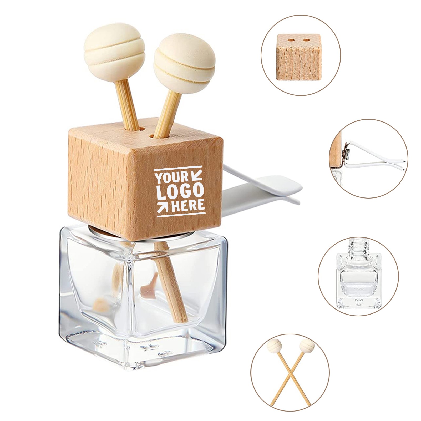 8ml Clear Car Diffuser Air Freshener Bottle 2