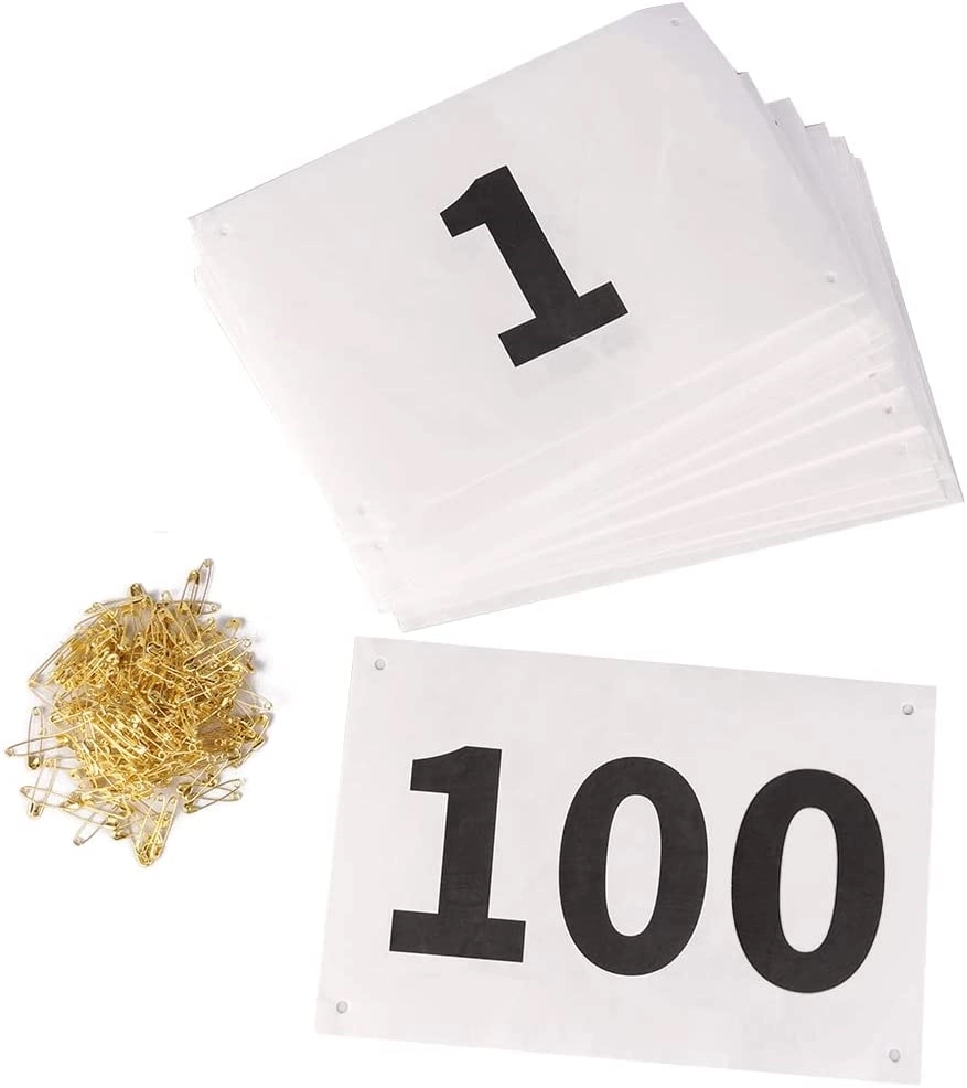 Full Color Race Bibs with 4 Pins 1
