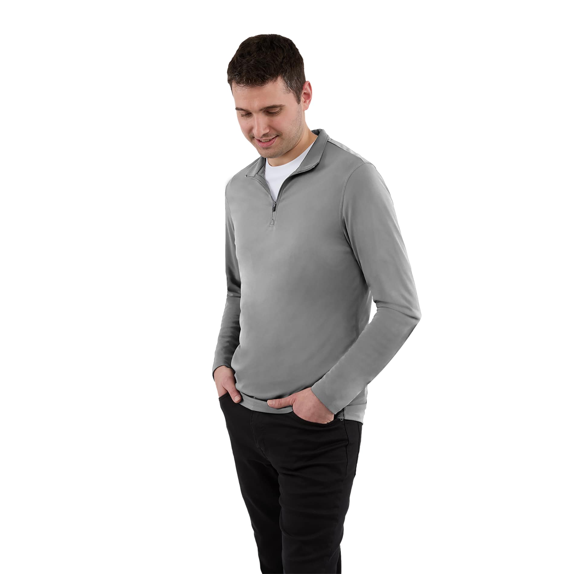 DARA Knit Quarter Zip - Men's, custom hoodie or sweatshirt with logo imprint 83
