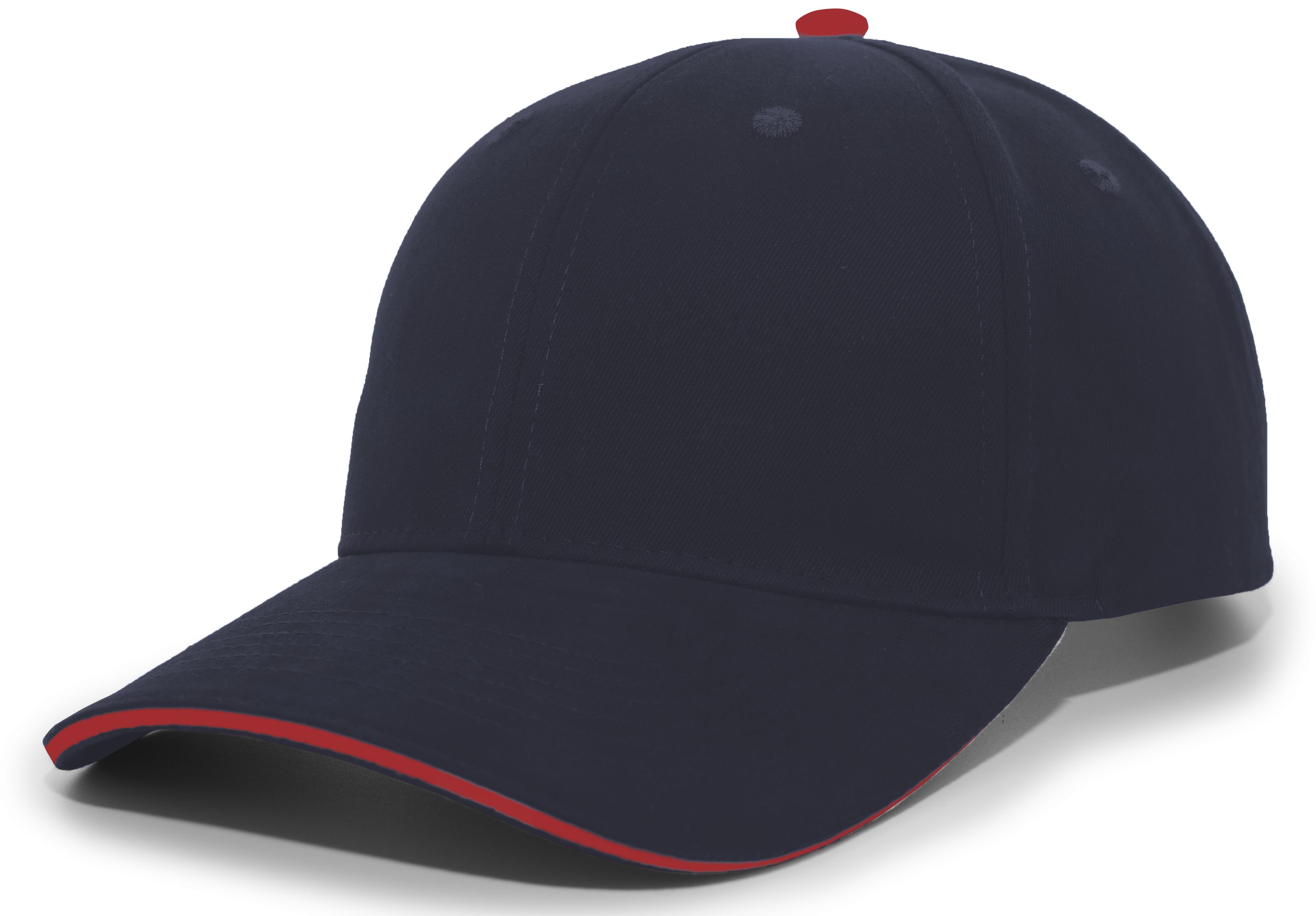 Brushed Twill Cap With Sandwich Bill 7