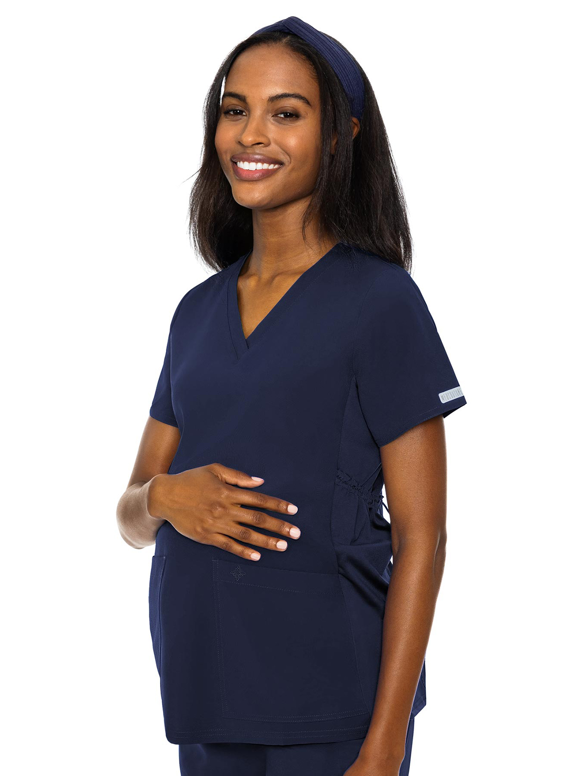 Med Couture - Activate - Women's 2-Pocket Maternity V-Neck Top 3
