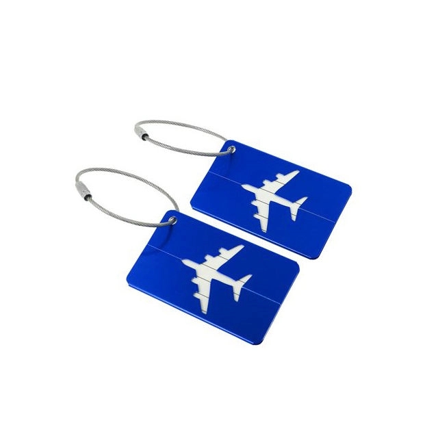 Airplane Aluminum Luggage Tag 4