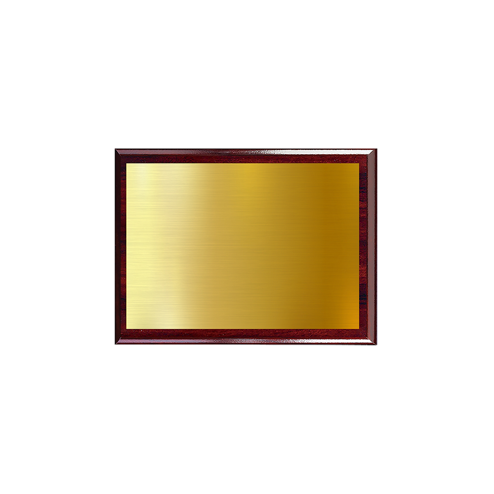 Wooden Plaque Award - Heat infused Silver or Gold 9" x 12" 2