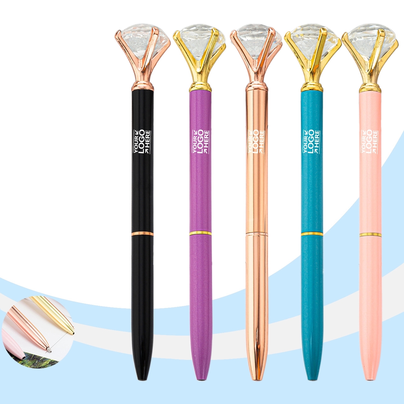 Crystal Metal Ballpoint Pen 10