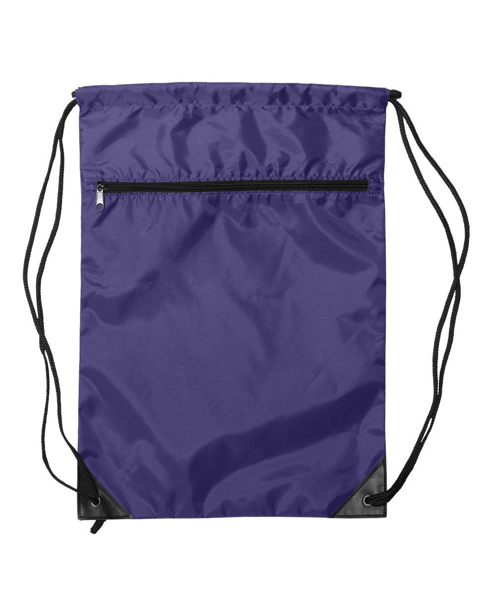 Zippered Drawstring Backpack - 8888 3