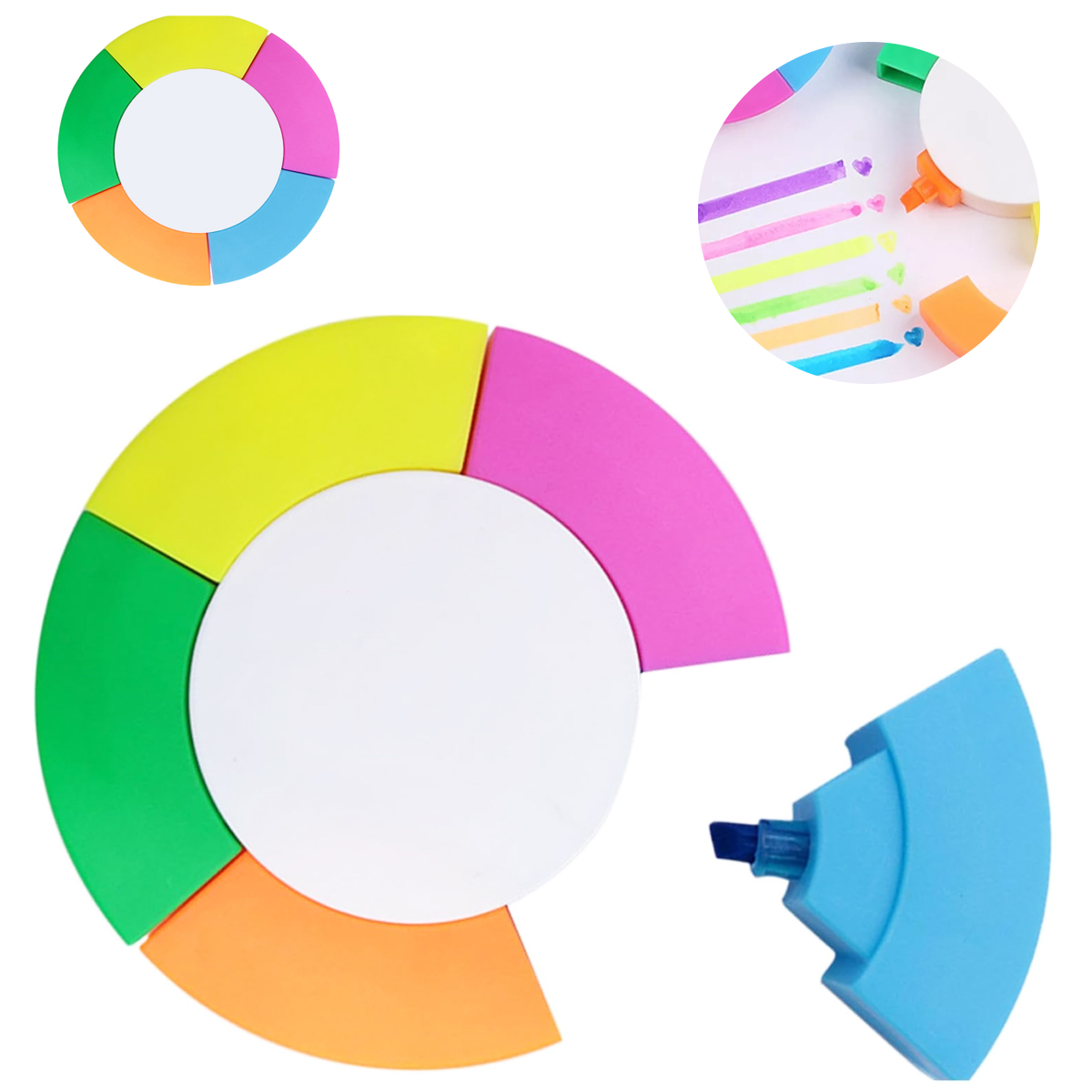 Flower Shaped 5 Color Highlighter Marker 4