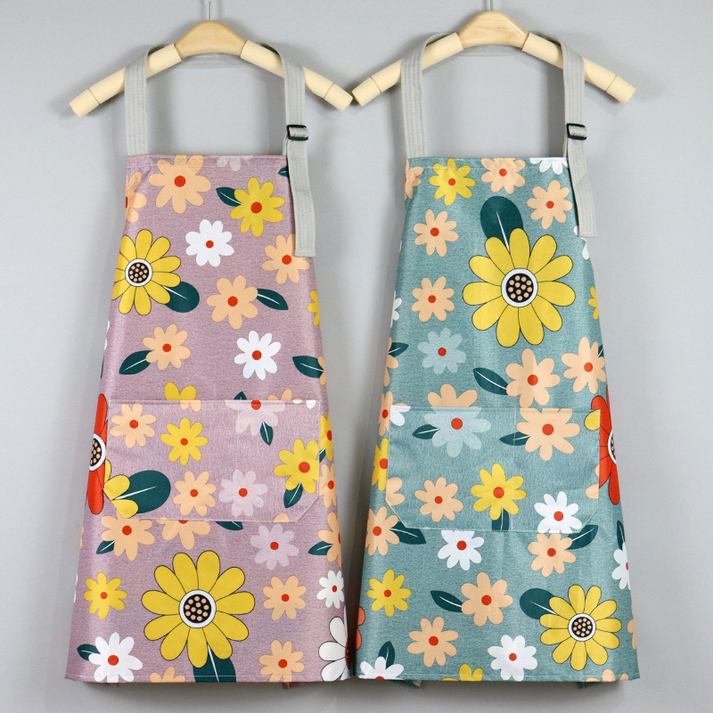 Peach Velvet Apron 10