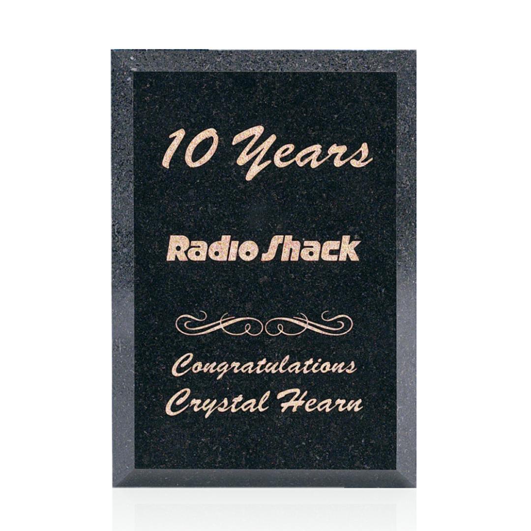 Granite Plaque - Black 4