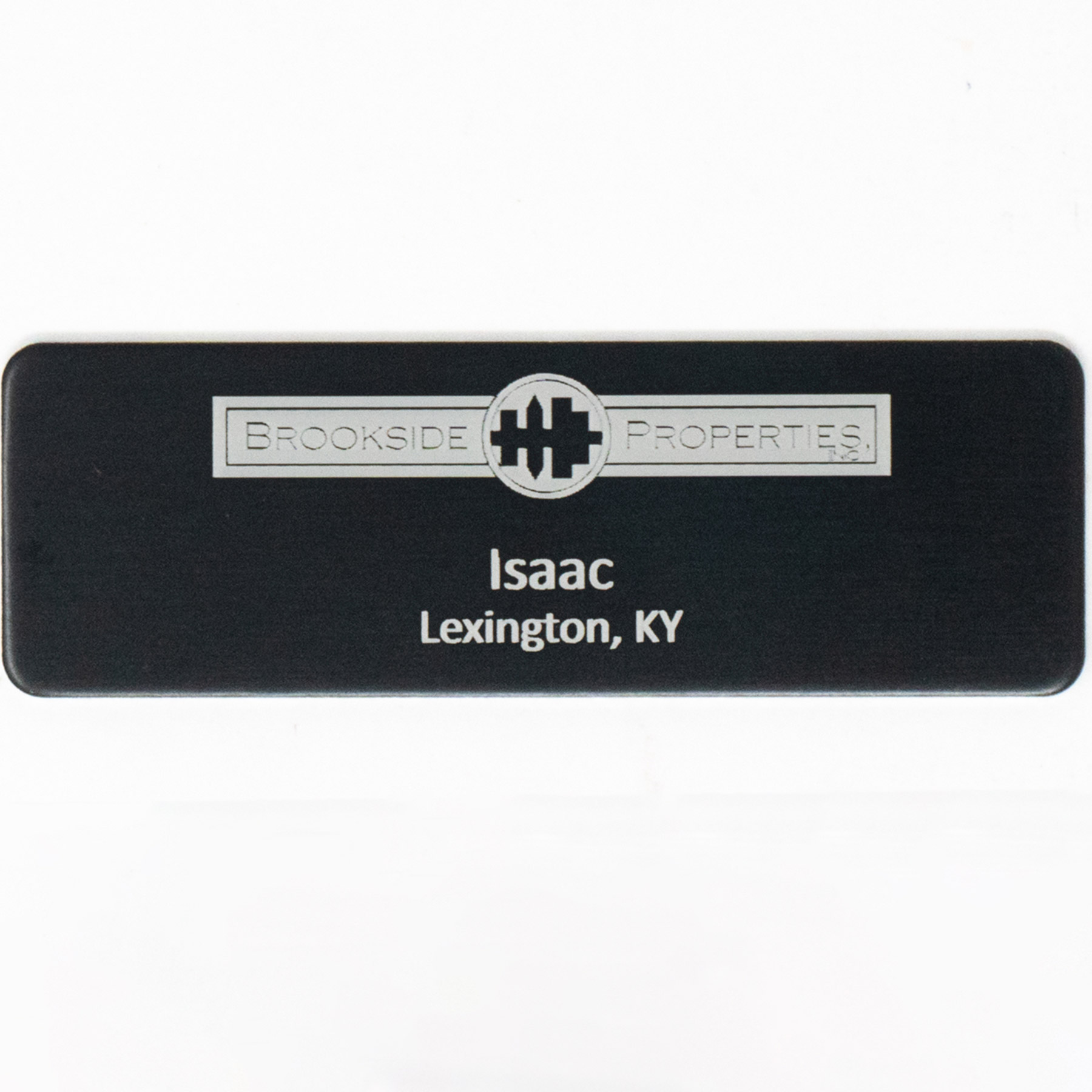 Silver City Metal Name Badge: 1" x 3"