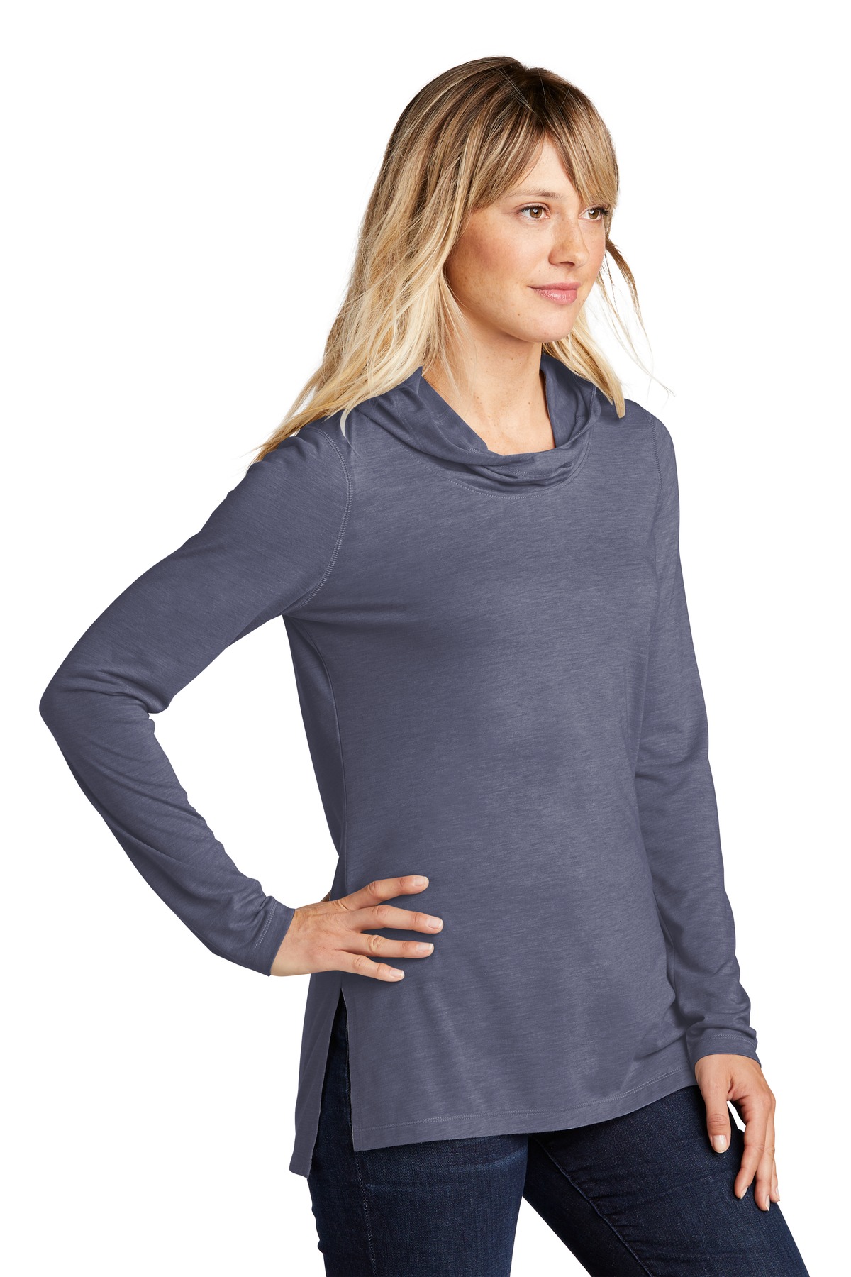 Sport-Tek Women's PosiCharge Tri-Blend Wicking Long Sleeve Hoodie LST406, custom hoodie or sweatshirt with logo imprint 39