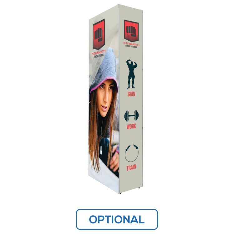 Locus Light Wall Display Non-Backlit 2.5 ft.x7.5 ft. Double Sided 2