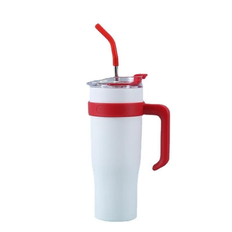 40 Oz Insulated Stainless Steel Cup With Straw 11