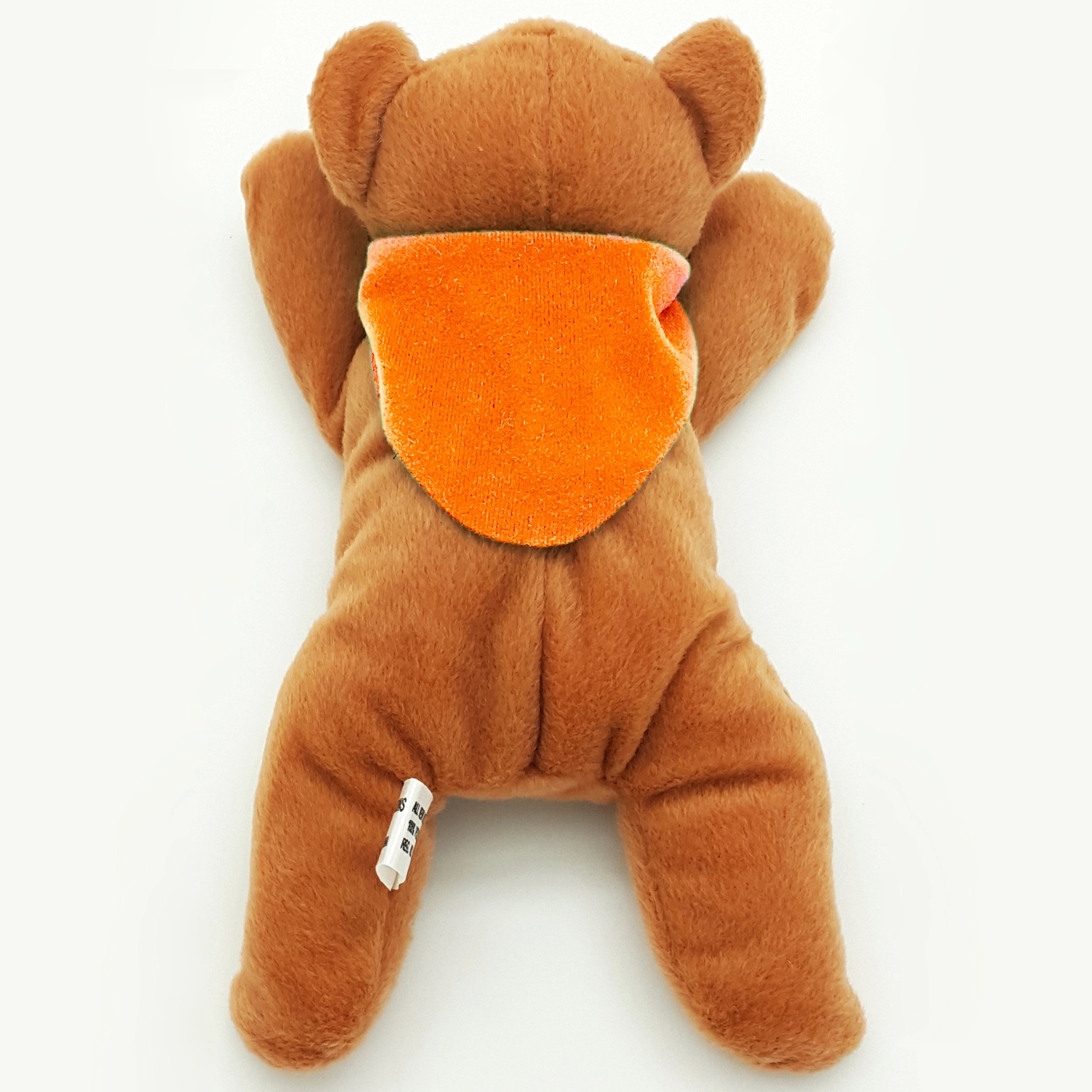 8" Laying Down Beanie Brown Bear 13