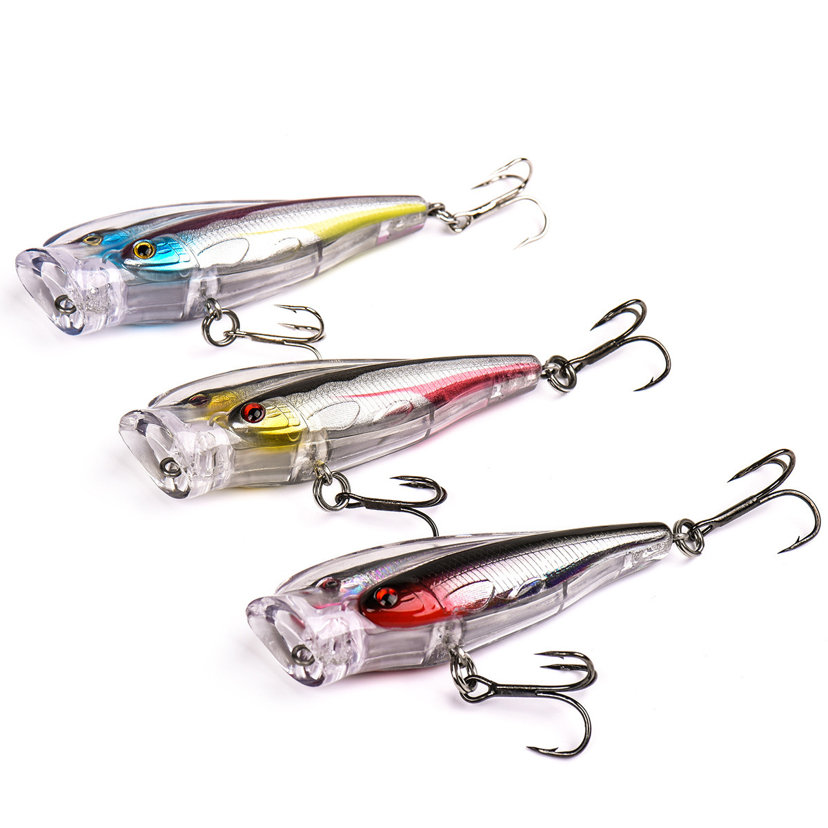 12 Gram Popper Fishing Lure with Treble Hooks 3