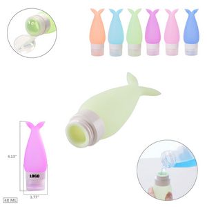 48ml Silicone Fish Tail Travel Bottle With Flip Lid 13