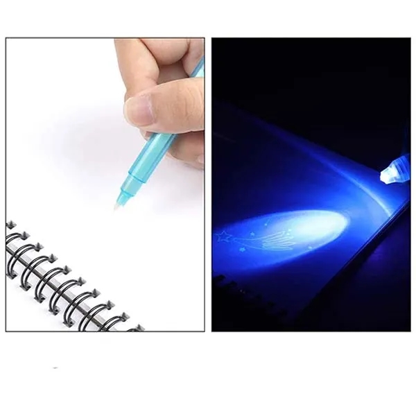 Invisible Disappearing Ink Pen With UV Light Party Toy 5