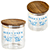 Corsica 22 oz Glass Canister with Acacia Lid 3