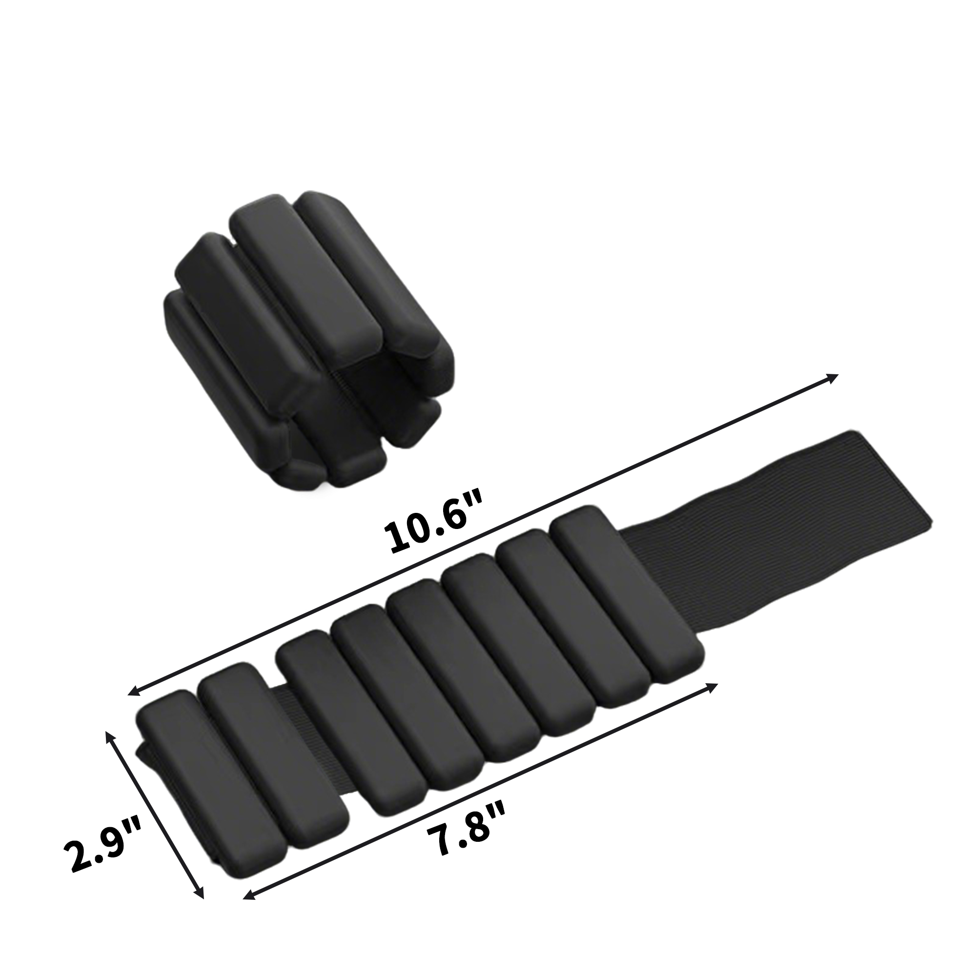 Adjustable Wrist Ankle Weight Bracelet Two Pound Pair 4