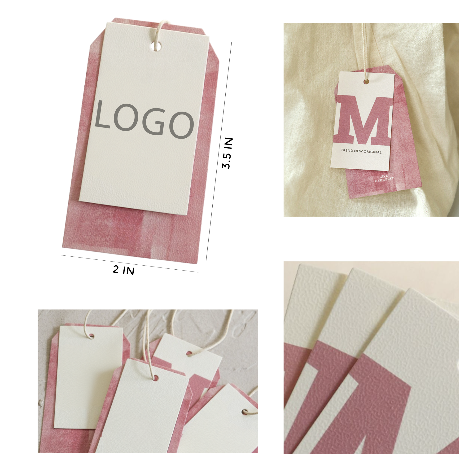 Eco - Friendly Clothing Tag of Thick Coated Paper 2