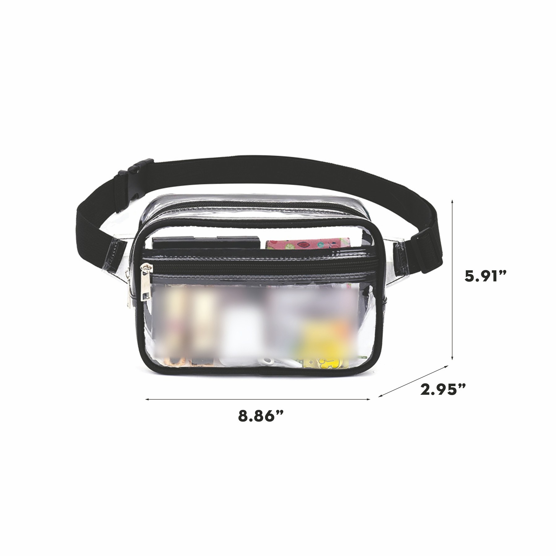 PVC Transparent Multi Color Fanny Pack 2