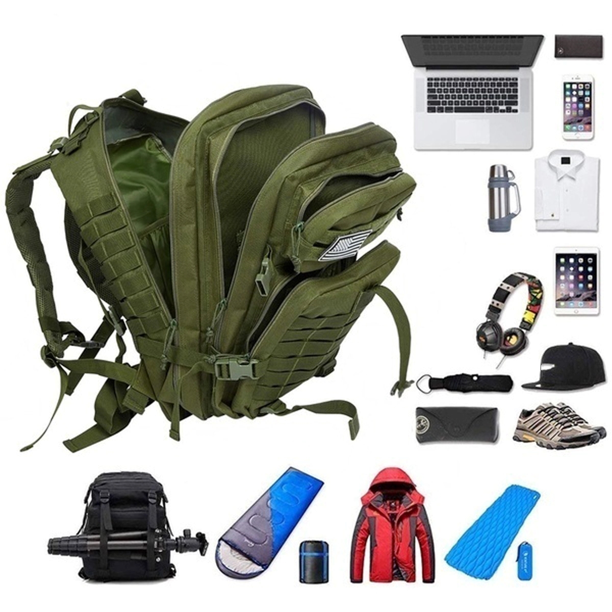 Army Green Military Rucksack 4