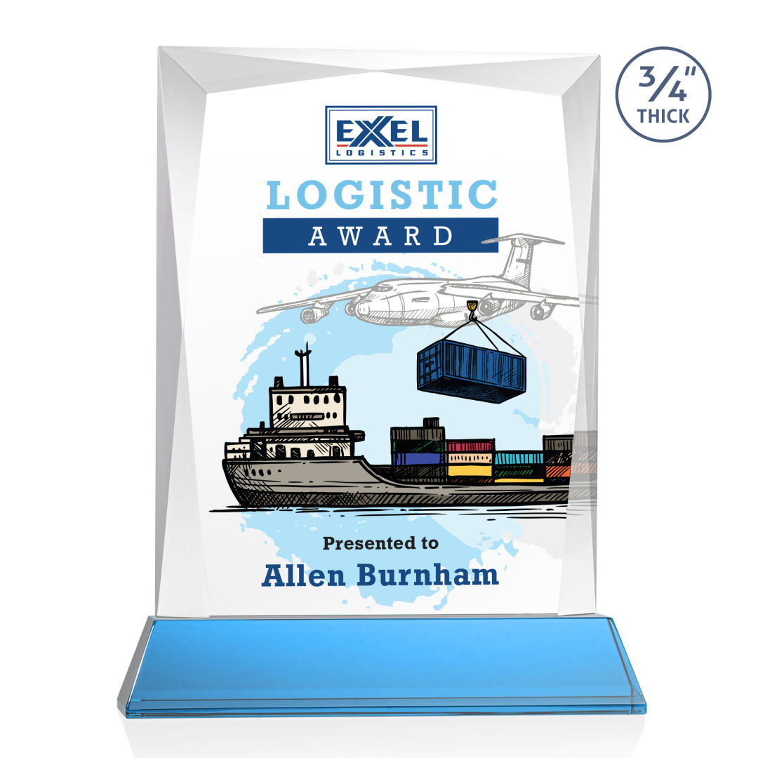Messina VividPrint™ Award on Newhaven Base - Sky Blue 2