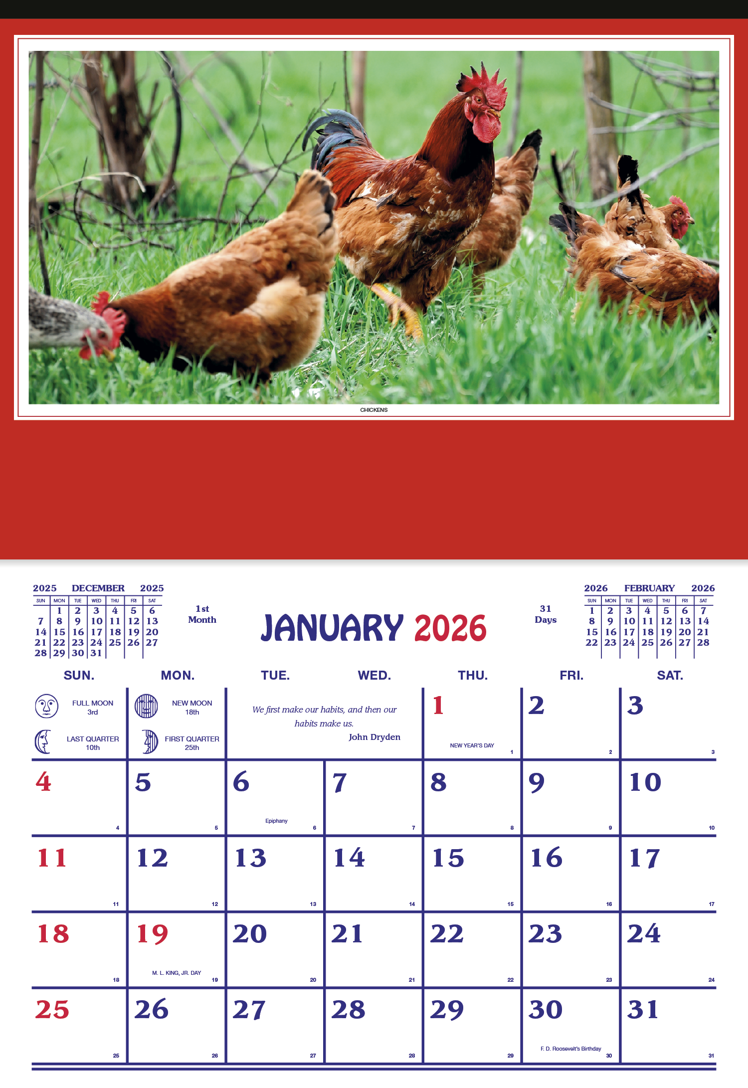 Skinner & Kennedy® Farm Calendar 80