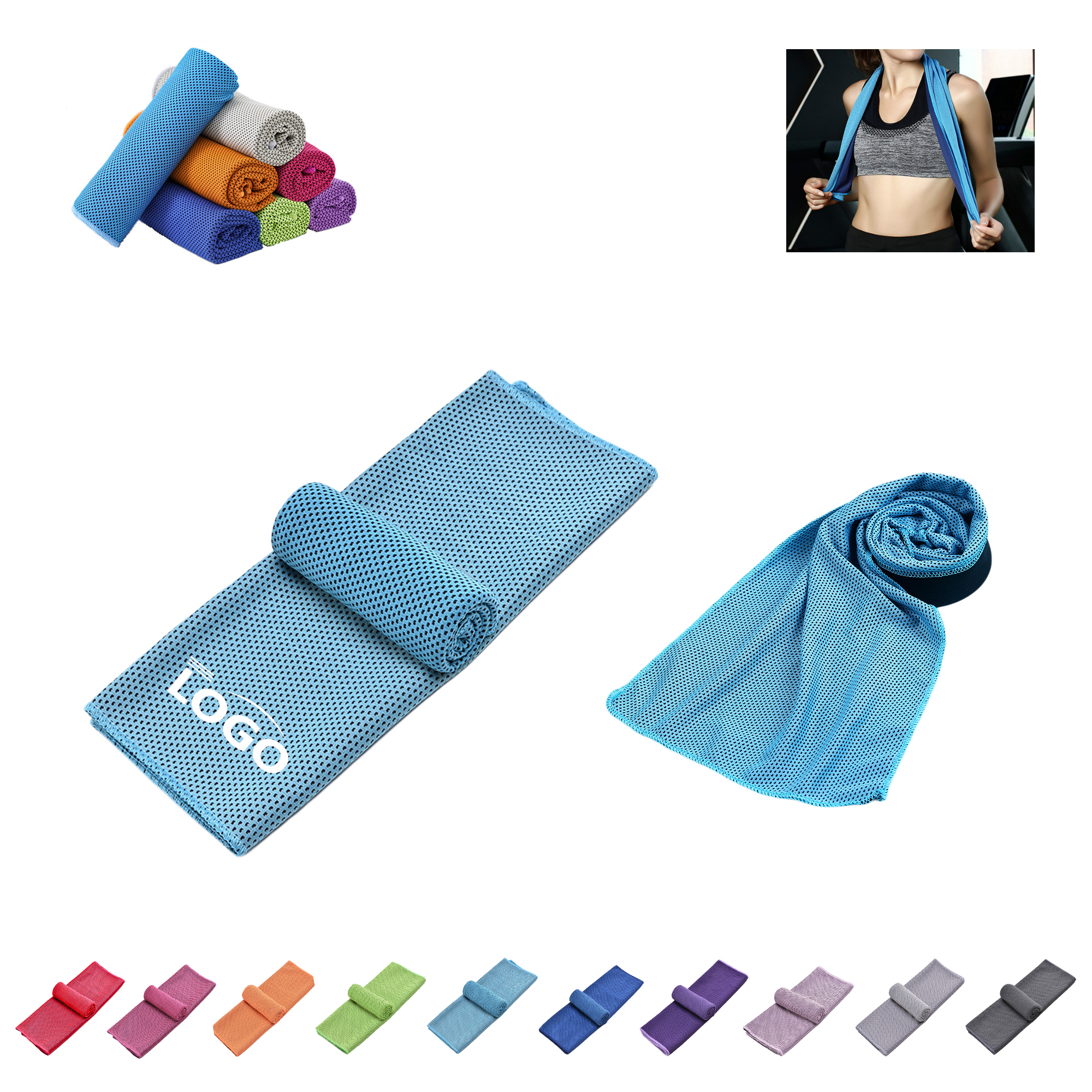 Cooling Soft Breathable Chilly Towel MOQ 100 1