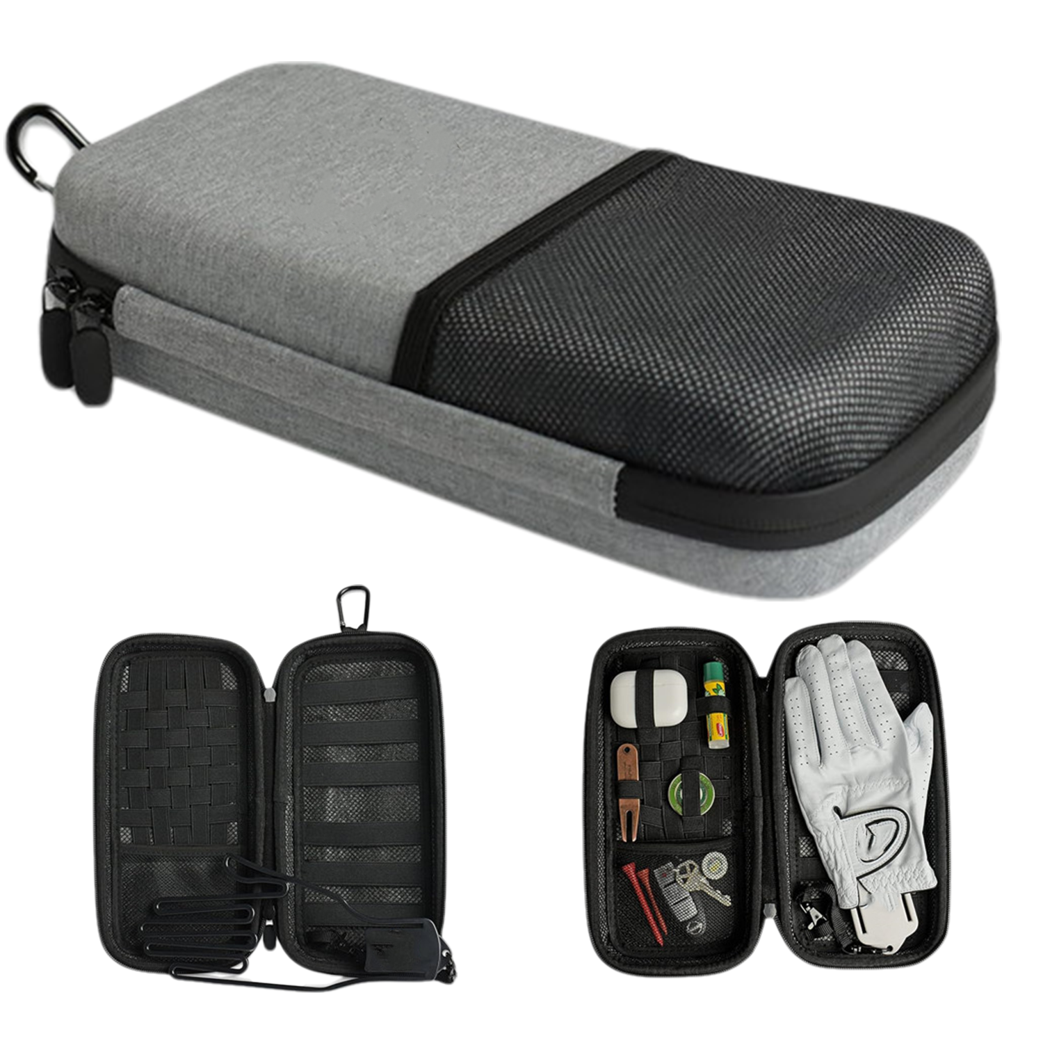 Golf Accessory Case—Waterproof Hard Organizer w/Glove Hanger 2