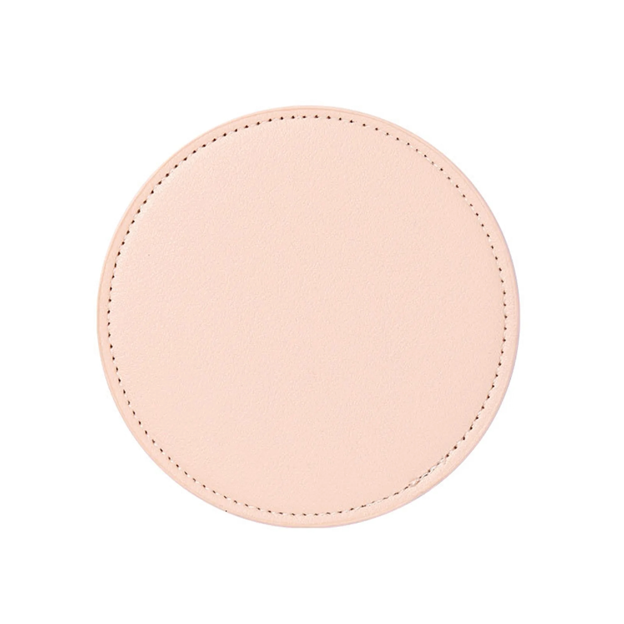 Soft PU Leather Round Coaster MOQ 50PCS 8