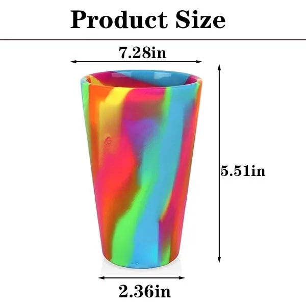 16 oz BPA-Free Silicone Pint Cups 4