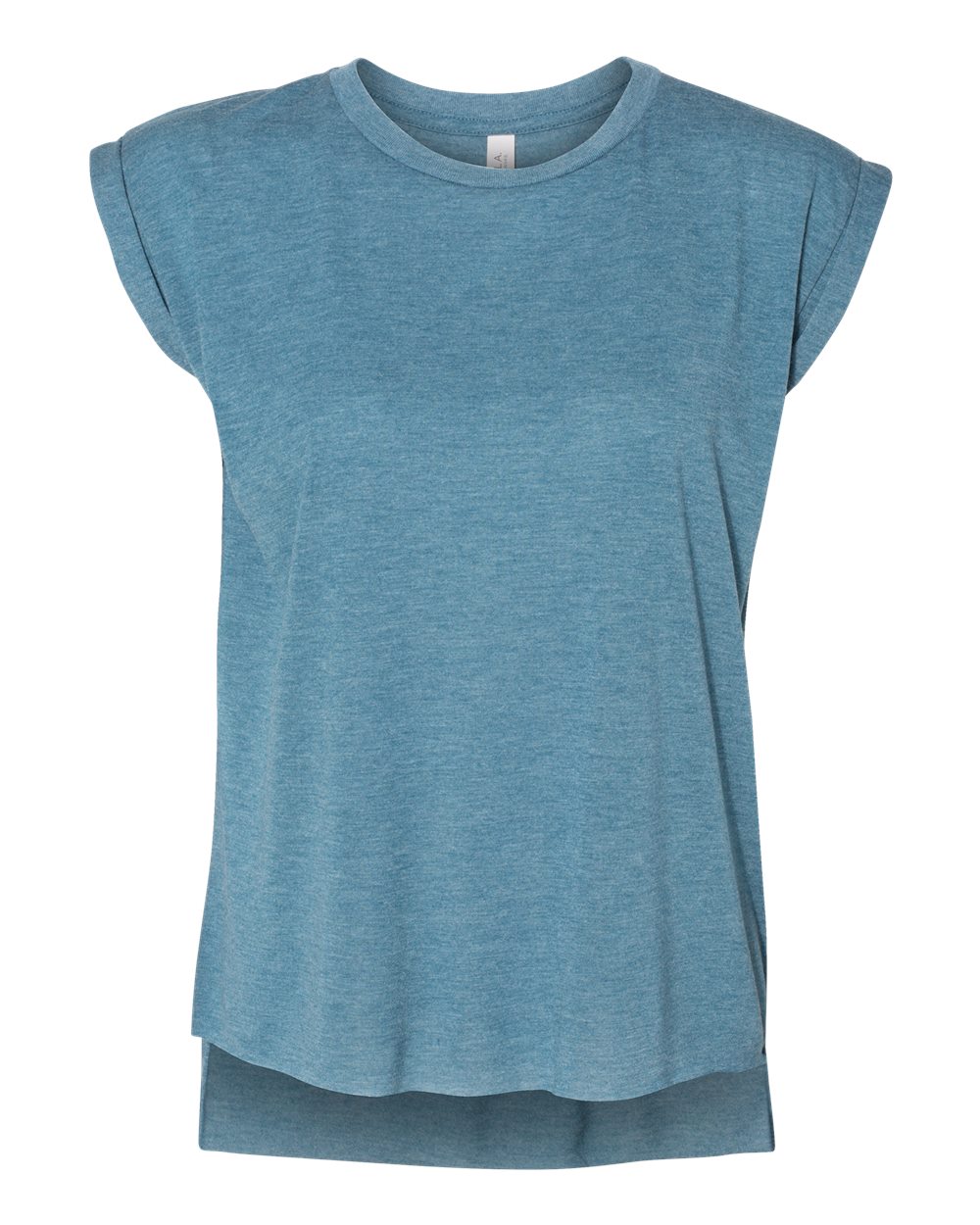 Women's Flowy Rolled Cuffs Muscle Tee - 8804 19