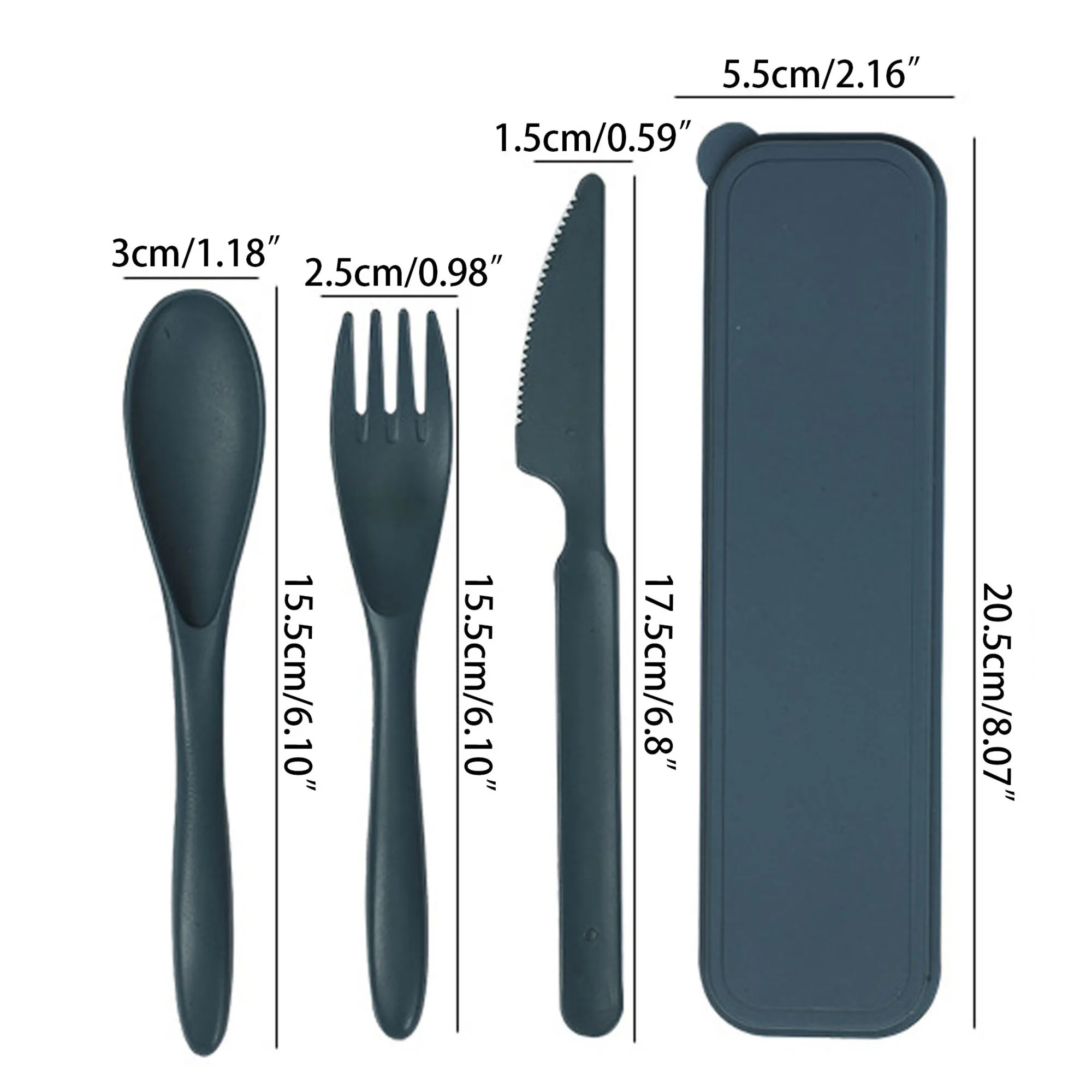 Knives Forks Spoons Portable Cutlery Set 4