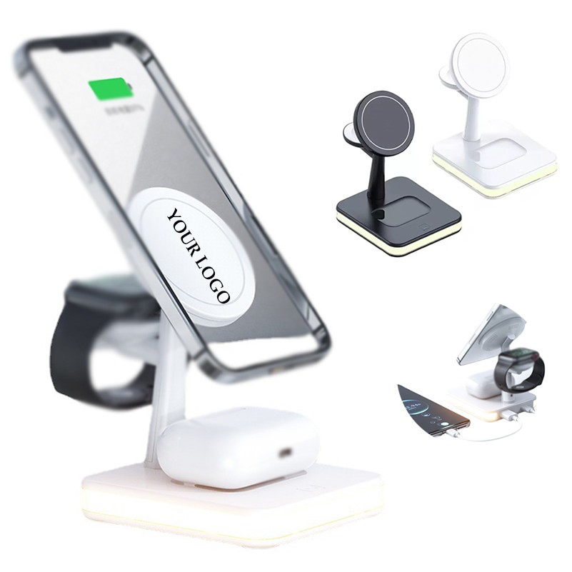 3 In 1 Wireless Charger Stand 25W Magnetic With Light 3