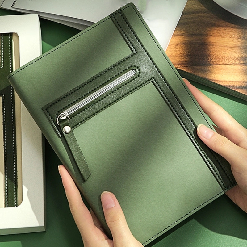 PU Leather A5 Business Travel Journal Diary Notebook 9