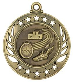 Track Galaxy Medal, 2 1/4" 2