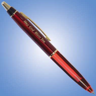 Brass LED Pen with Red Light/Top 1