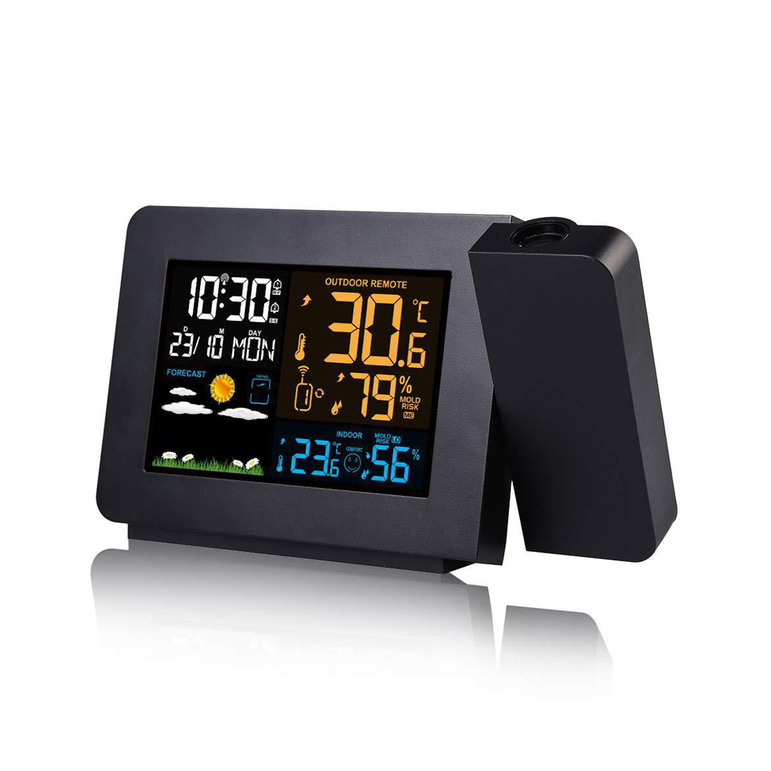 Projection Alarm Clock W/ Temperature Gauge 6