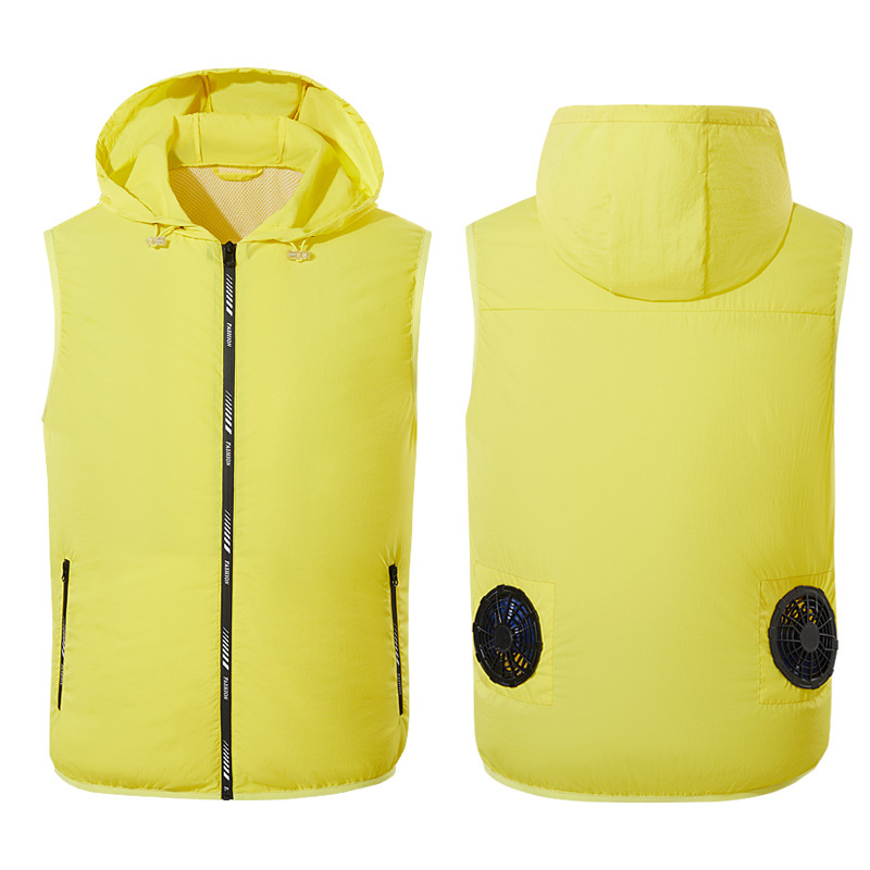 Breathable Cooling Fan Vest With Zipper 5