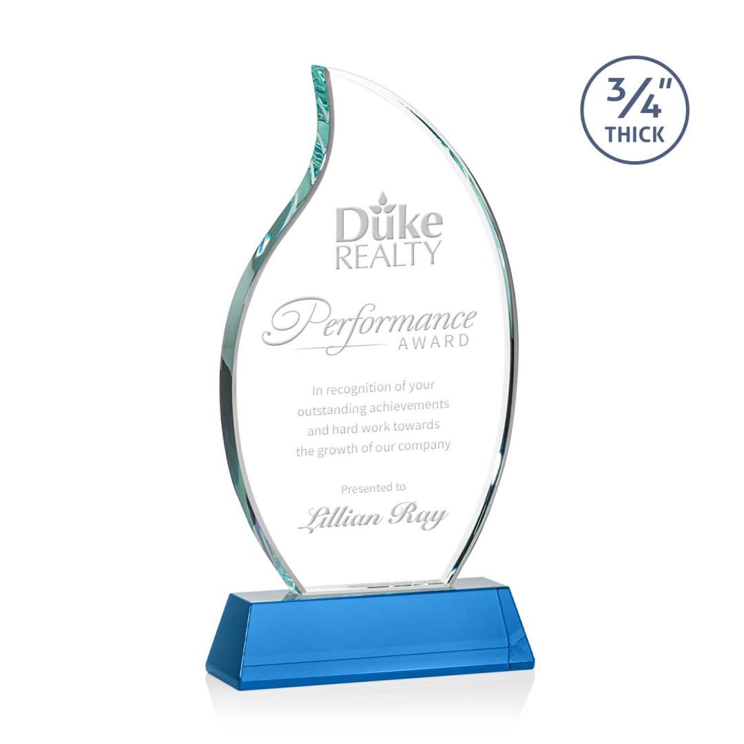 Croydon Flame Award on Newhaven Base - Sky Blue 3