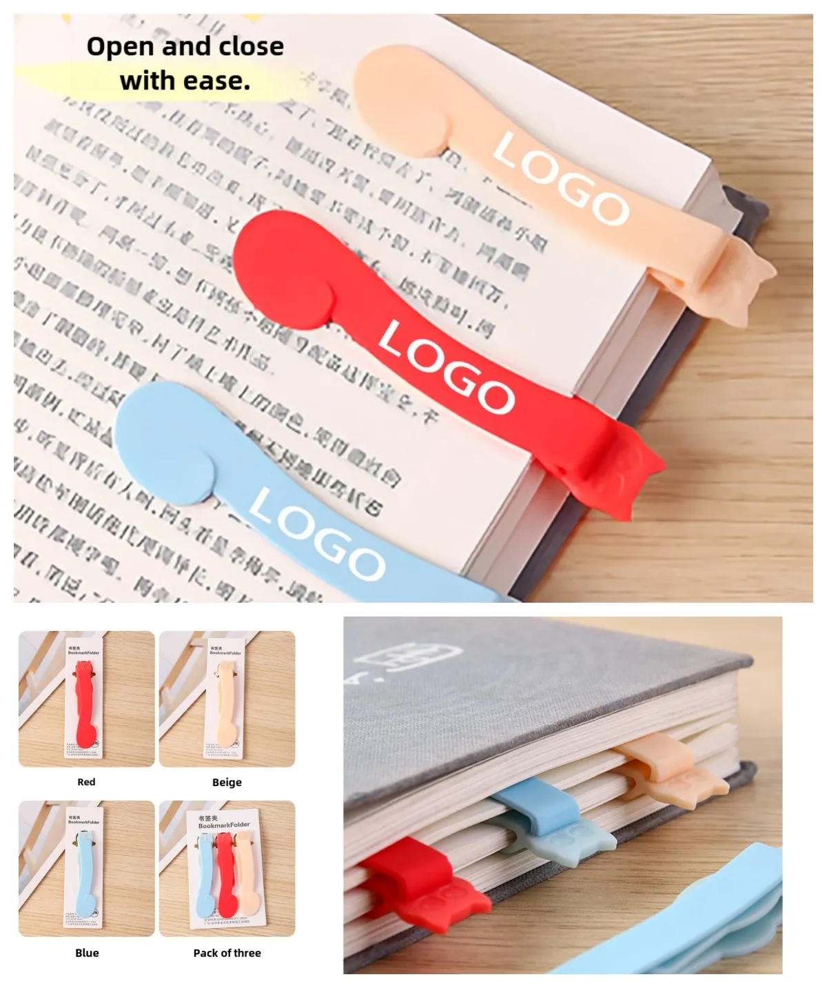 Promotional Automatic Page Holder Bookmarks Corporate Reading Program Gifts 2