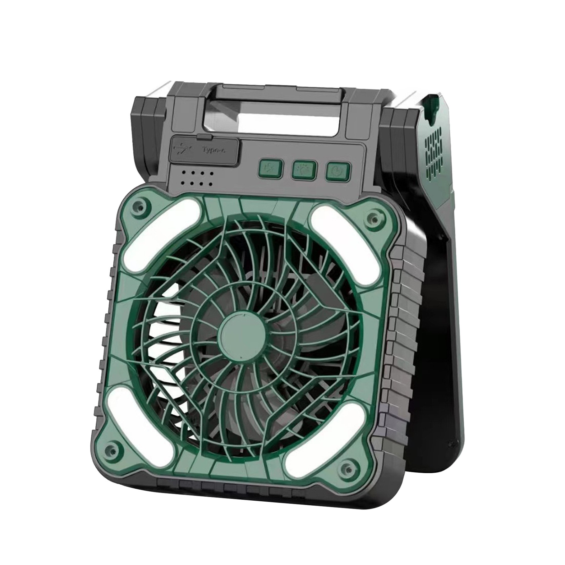 Rechargeable Solar Camping Fan 2