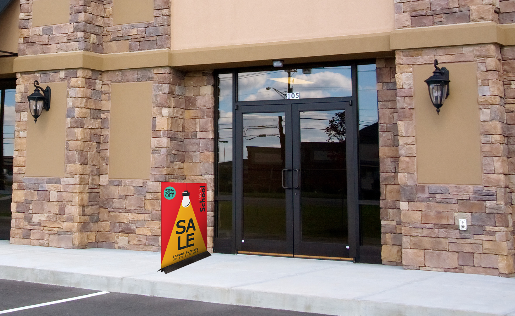36" Freestanding Sign Holder 3