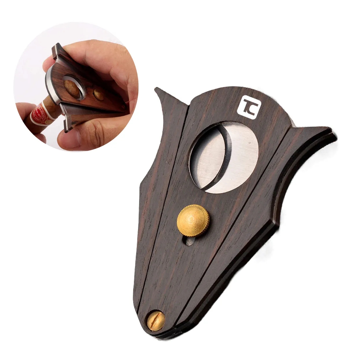 Wood Cigar Cutter With Lock System 4