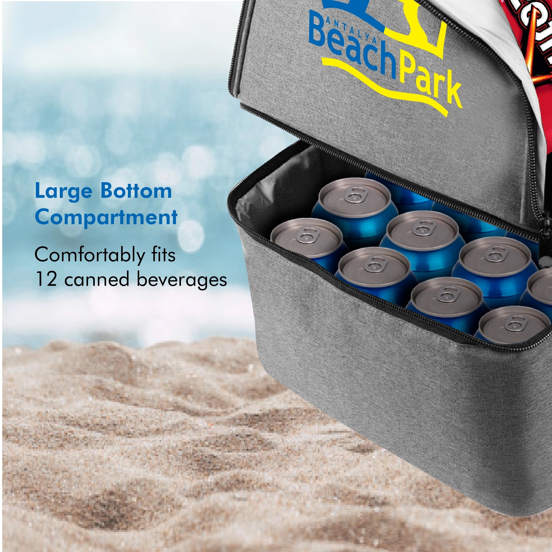 NEVIS - INSULATED 2-COMPARTMENT COOLER BAG 3