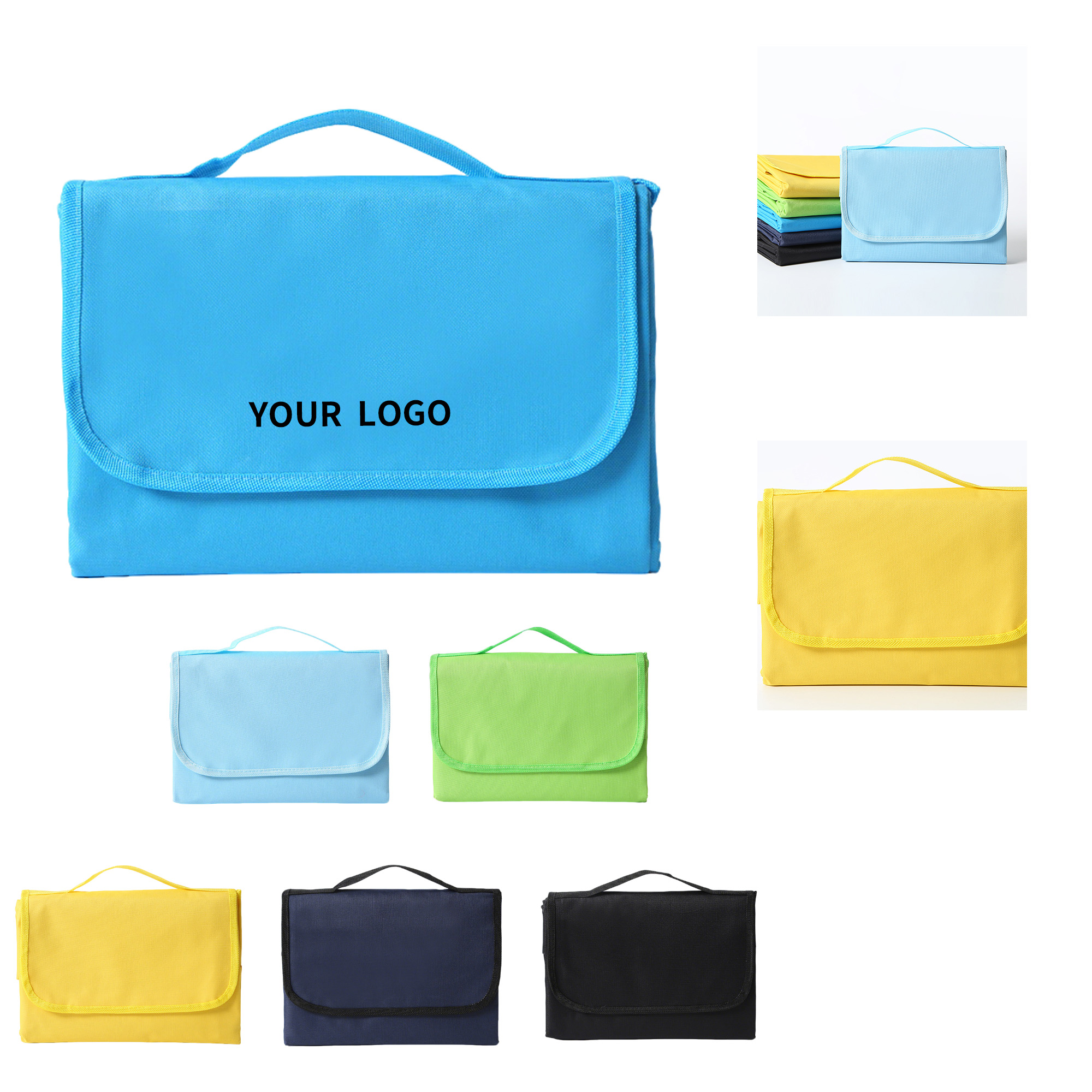 Foldable Picnic Mat Oxford Fabric With Carry Handle 2