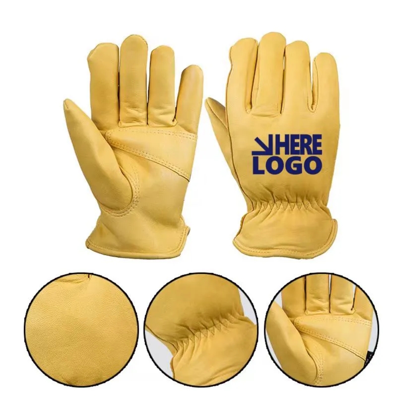 Winter Lined Goatskin Leather Gloves 3